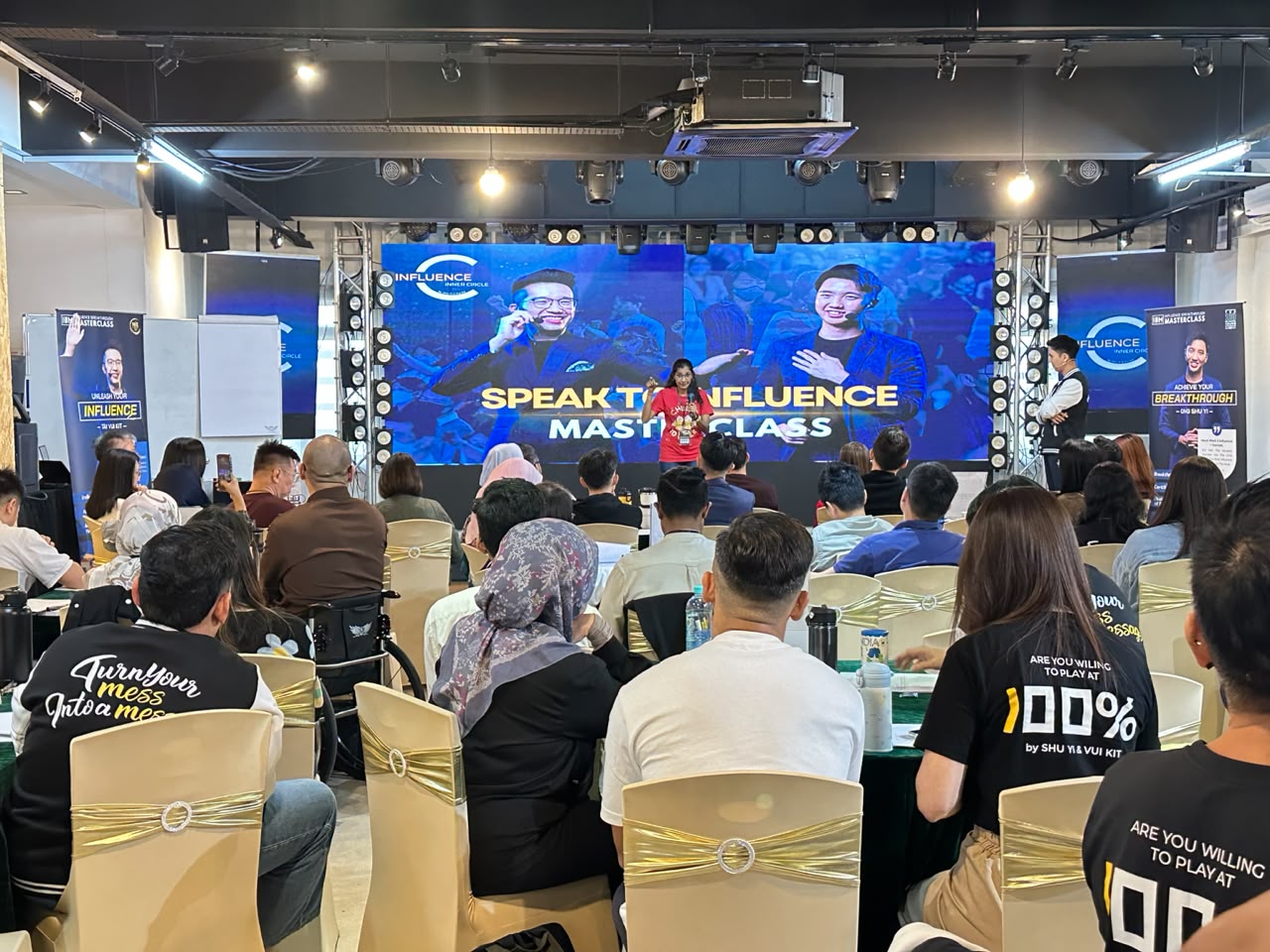 Speak To Influence masterclass in progress at Dreamlive Event Space Puchong